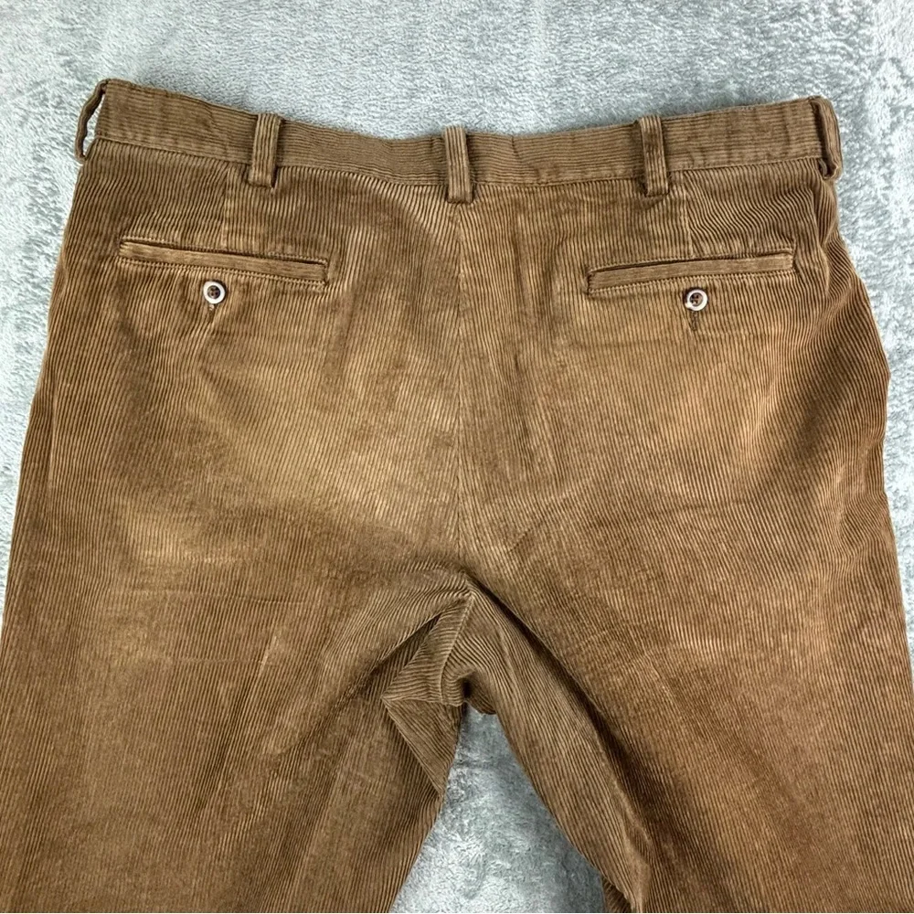 LL Bean Corduroy‎ Pants Mens 38x29 Brown Country Comfort Waist Stretch